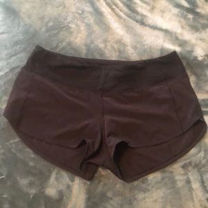 Lululemon shortie running shorts 6